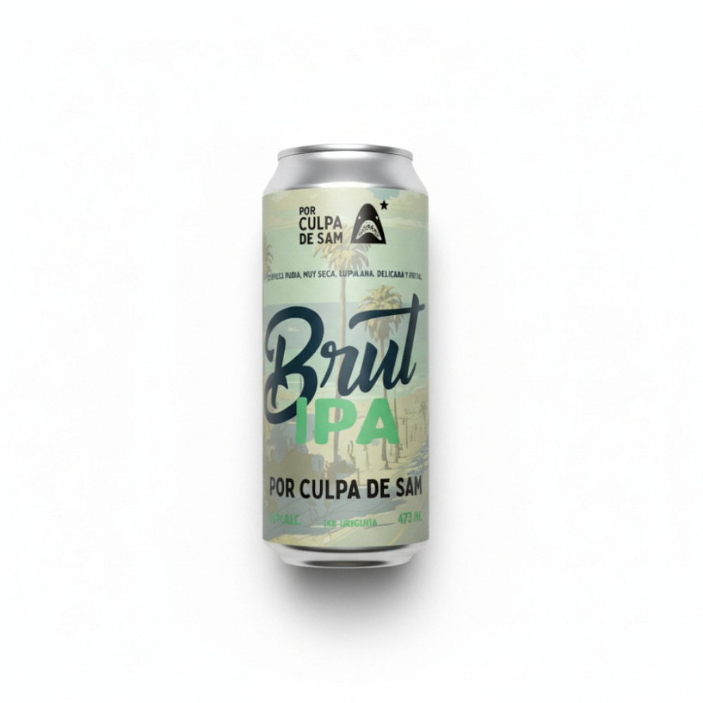 CERVEZA ARTESANAL POR CULPA SAM BRUT IPA 473ML